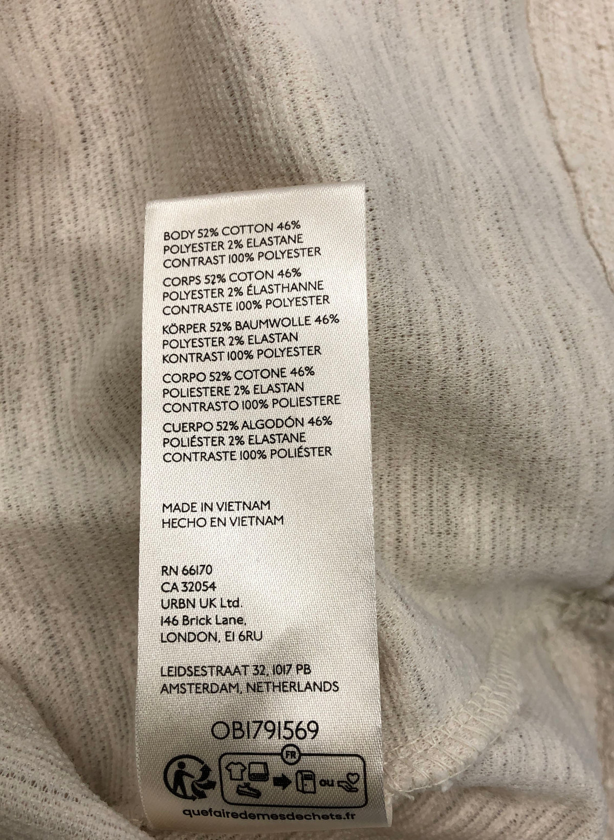 Anthropologie Women's Ivory Textured Back Bow Long Sleeve Top Petite XSP NWT