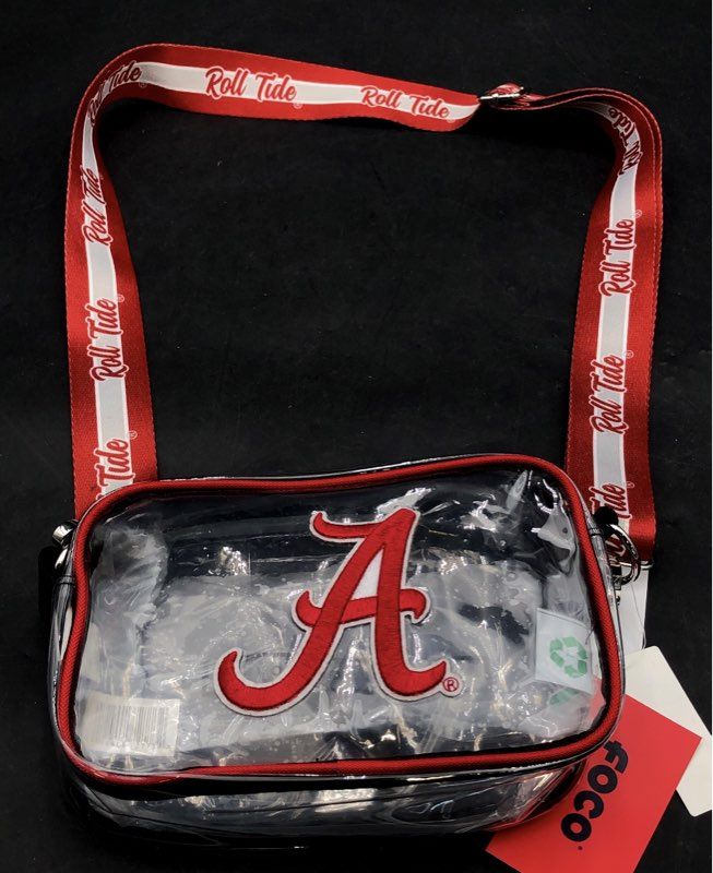 FOCO Alabama Crimson Tide Clear Camera Bag Crossbody Roll Tide Stadium Bag NWT