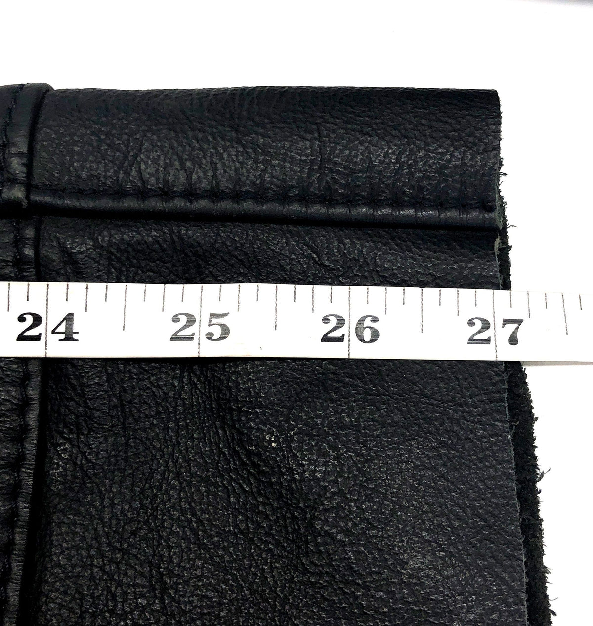 Vintage 90s Harley-Davidson Black Leather Biker Motorcycle Chaps Made USA Sz L
