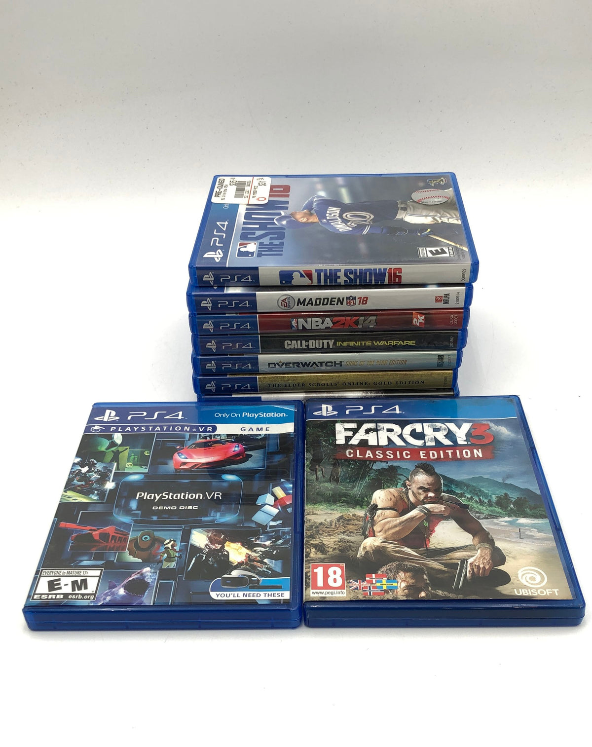 Far Cry 3 Call of Duty Overwatch 12 PS4 Game Lot PlayStation 4 2010s