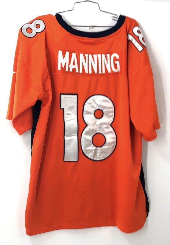 Nike NFL Men's Denver Broncos Peyton Manning #18 Orange Jersey Size 48 XL
