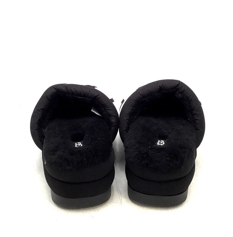 Ugg Women&#39;s Maxi Logo Black White Slide Slipper - Size 8