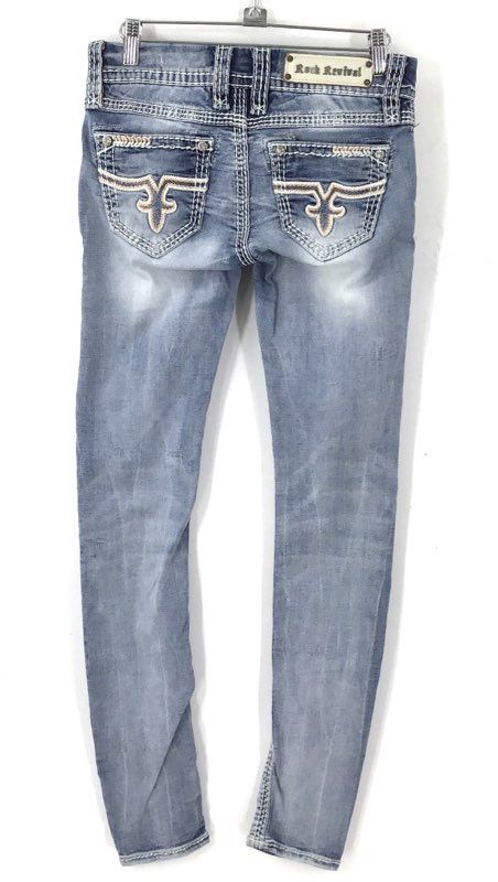 Rock Revival Women's Blue Jacklyn Denim Skinny Jeans - Size 26