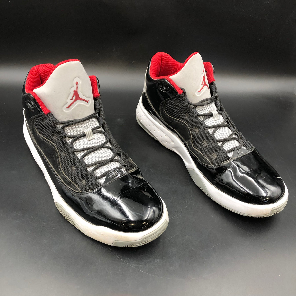 Nike Air Jordan Max Aura 2 Men's 'Black Cement' Sneakers-Size: 12 (+COA)