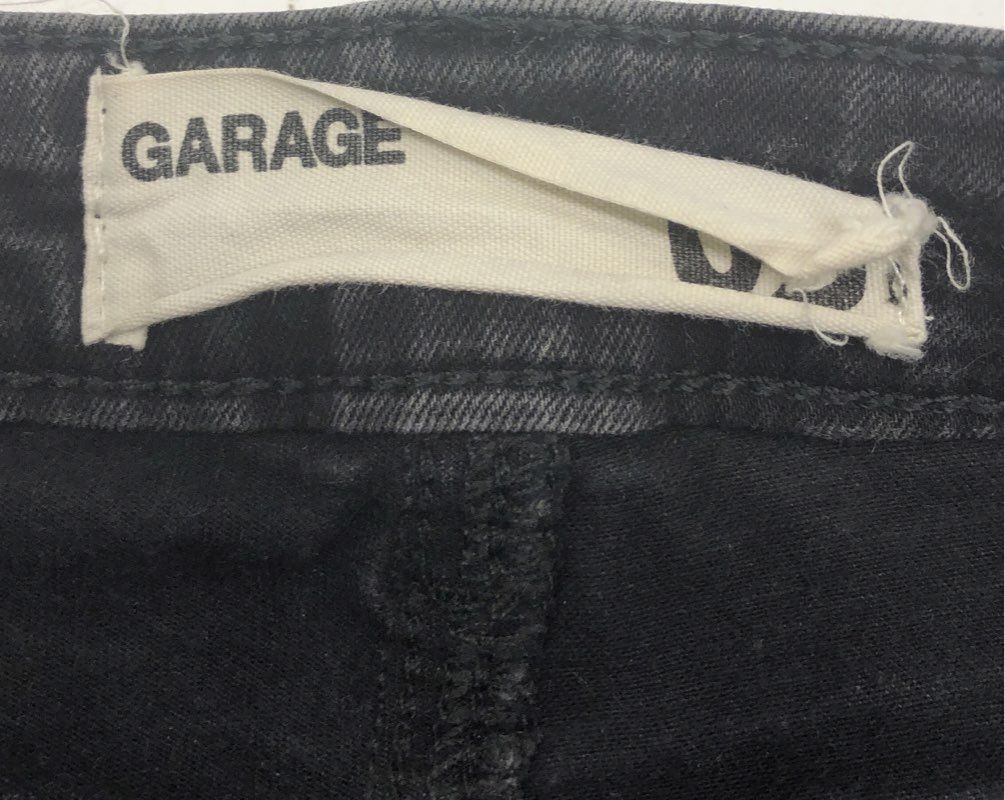 Garage Women's Black High Waist Distressed Ripped Jegging Jeans Sz 05