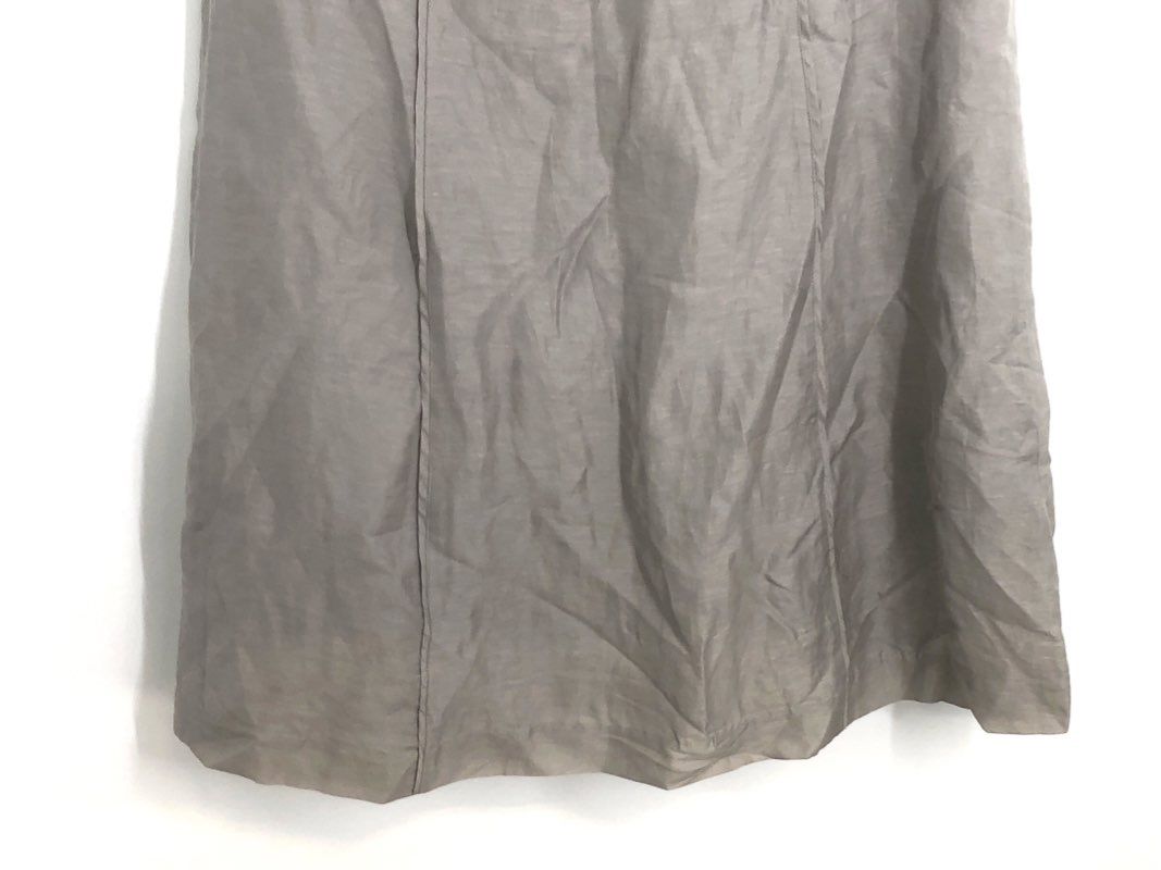Club Monaco Women's Natasha Dress Taupe Linen Silk V-Neck Mini NWT Sz 12