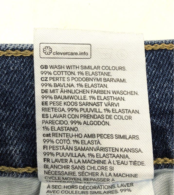 H&M Men's Blue Medium Wash Skinny Tapered Denim Jeans Sz 30x32