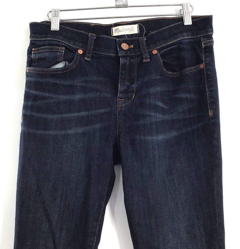 Madewell Women's Skinny Skinny Jeans Dark Wash Indigo Blue Denim Size 28