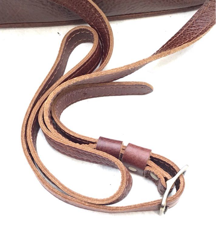 Portland Brown Leather Crossbody Bag