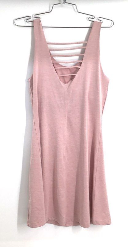 Avalanche Outdoor Supply Women's Pink Strappy Back Performance Mini Dress Sz S