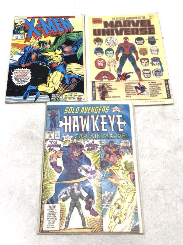 Marvel Universe Master Edition, Avengers Hawkeye And More Comic Book Mixed Lot