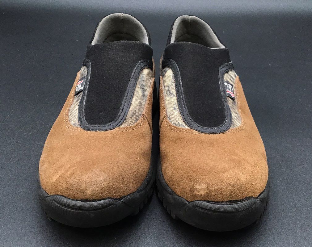 Justin Boots Boys Brown Leather Slip-On Casual Shoes - Size 5M