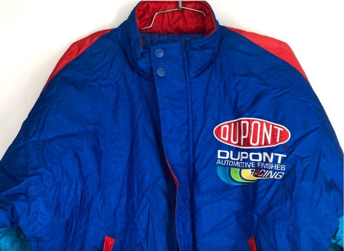 Vintage 90s Jeff Gordon 24 Dupont NASCAR Rainbow Warriors Chase Jacket Sz S