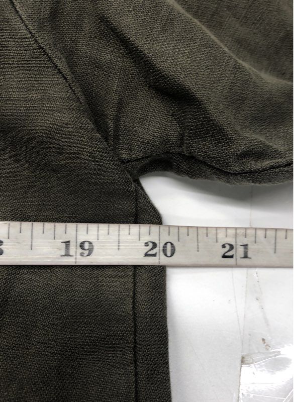Pharaoh Boys Olive Green Full Zip High-Low Frayed Hem Bomber Jacket Sz 1