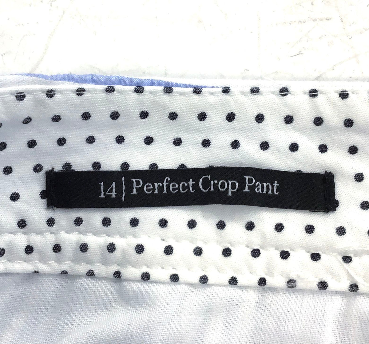 NWT Talbots Women's Blue Striped Perfect Cropped Pants - Size 14