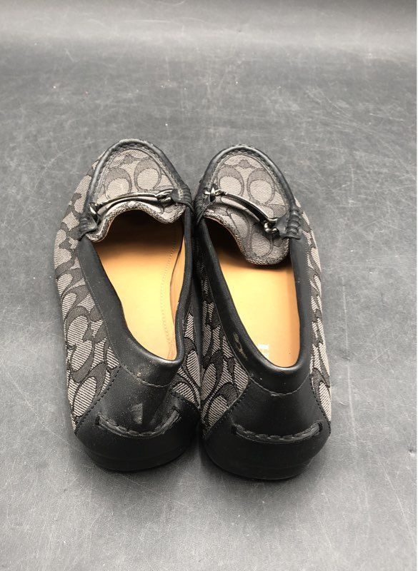 Coach Women's Olive Brown Signature Casual Loafer Shoes - Size 9B