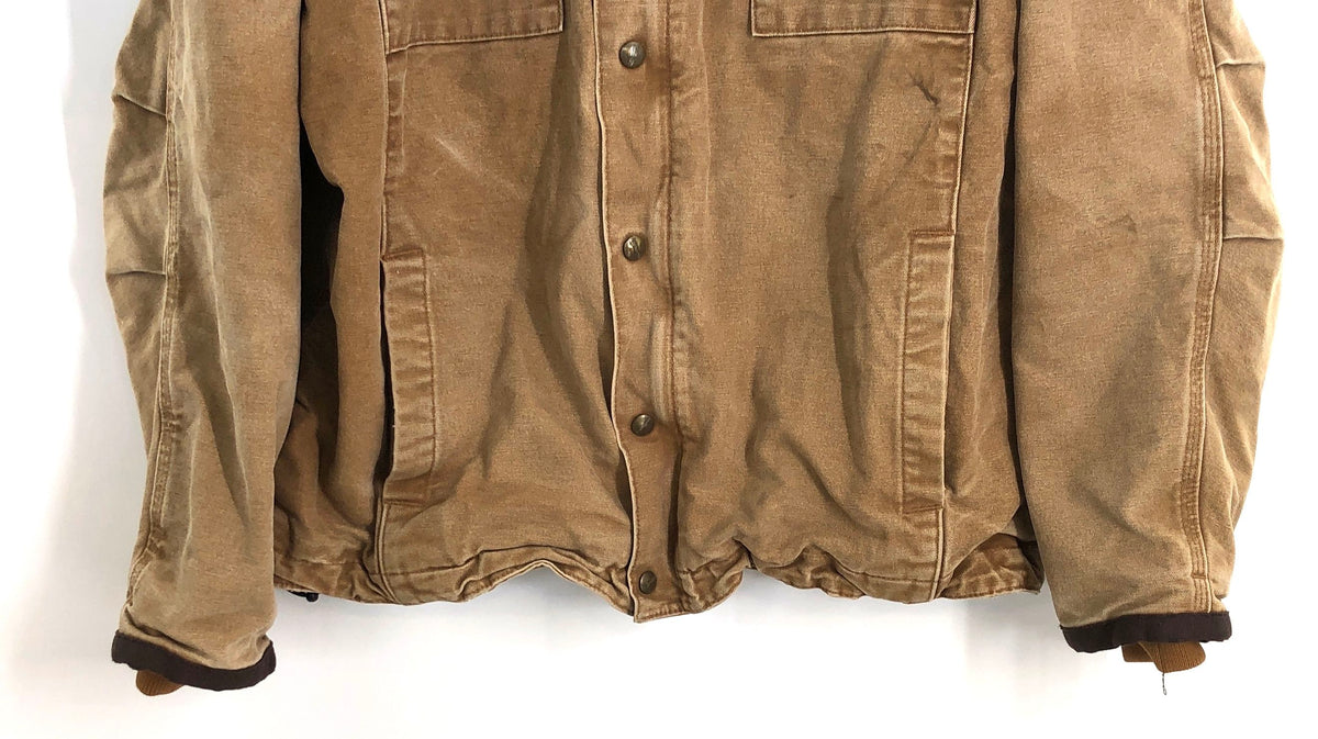Carhartt Men's Brown Sandstone Detroit Jacket Corduroy Quilt Lined XL