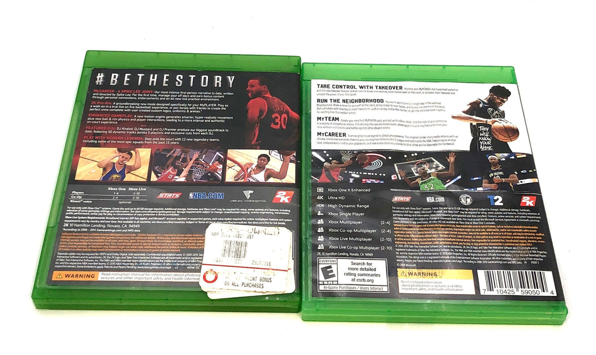 Halo 5 Guardians Titanfall NBA 2K19 2K16 4 Xbox One Game Lot