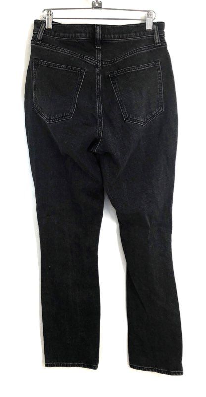 Abercrombie & Fitch Women's Black Curve Love High Rise Slim Straight Jeans 27 4s