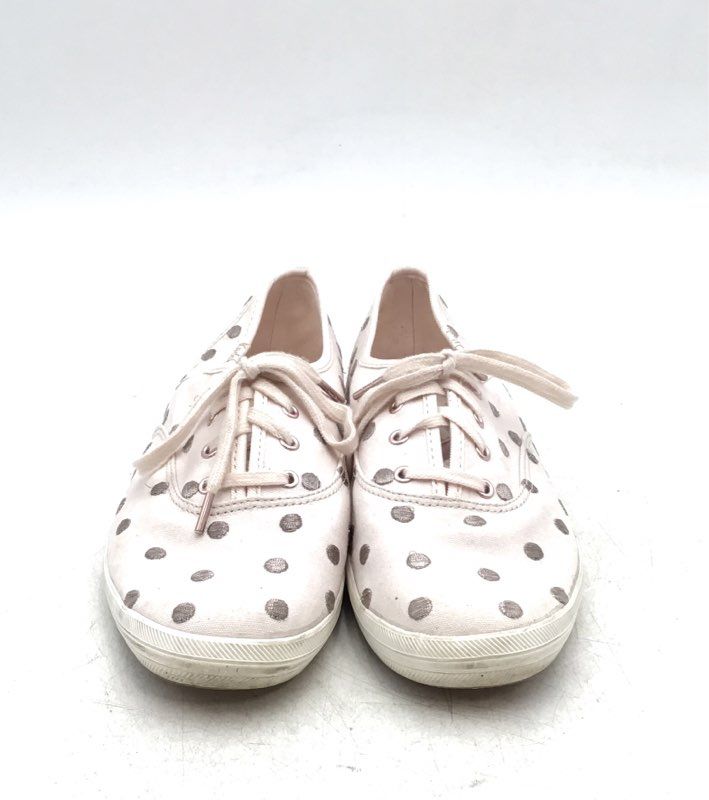 Keds Women&#39;s Champion WF59118 Pink Polka Dot Lace-Up Casual Shoes - Size 8.5