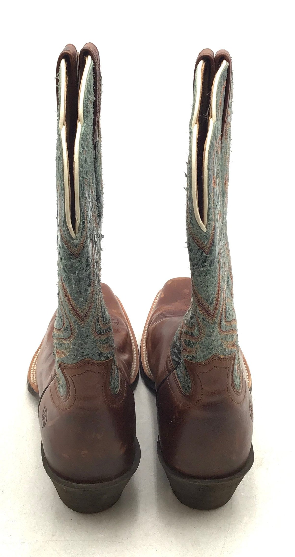 Ariat Women&#39;s Blue Brown Western Boots - Size 8.5C