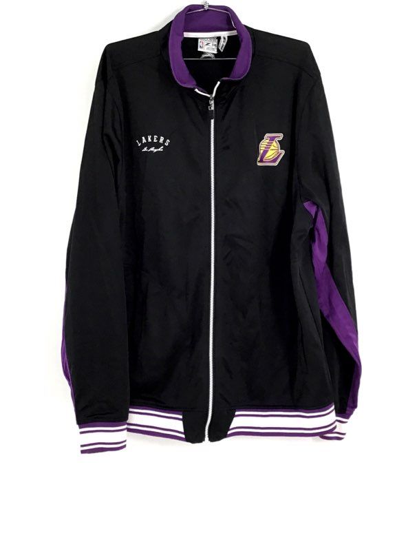 Zipway Men&#39;s Black Los Angeles Lakers NBA Bomber Jacket - Size 2XL