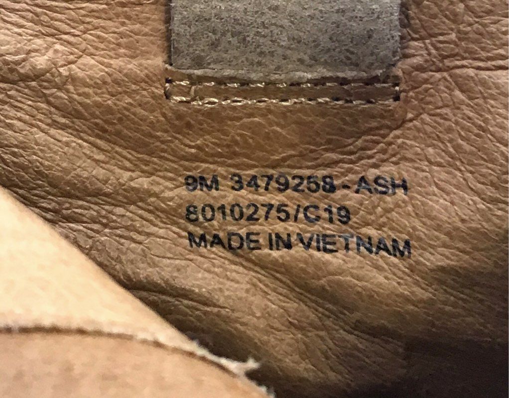 Frye Nora Zip Short Ash Distressed Leather Western Ankle Boots Size 9M