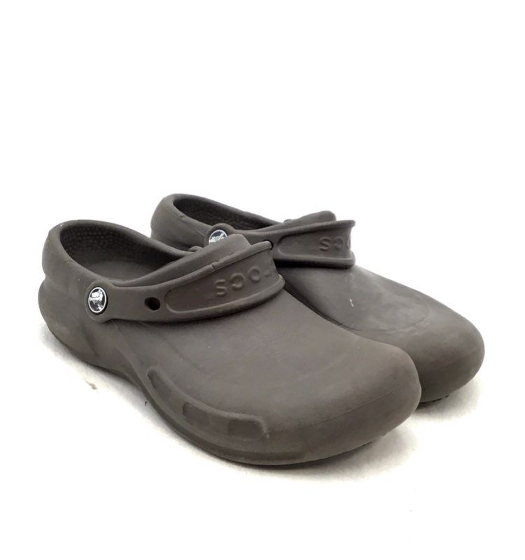 Crocs Women&#39;s Gray Slip-On Clog Shoes - Size 8