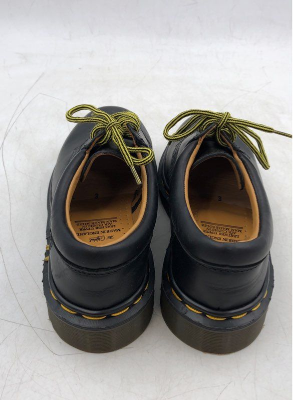 Dr. Martens Boys Black Leather Casual Oxford Shoes - Size 3