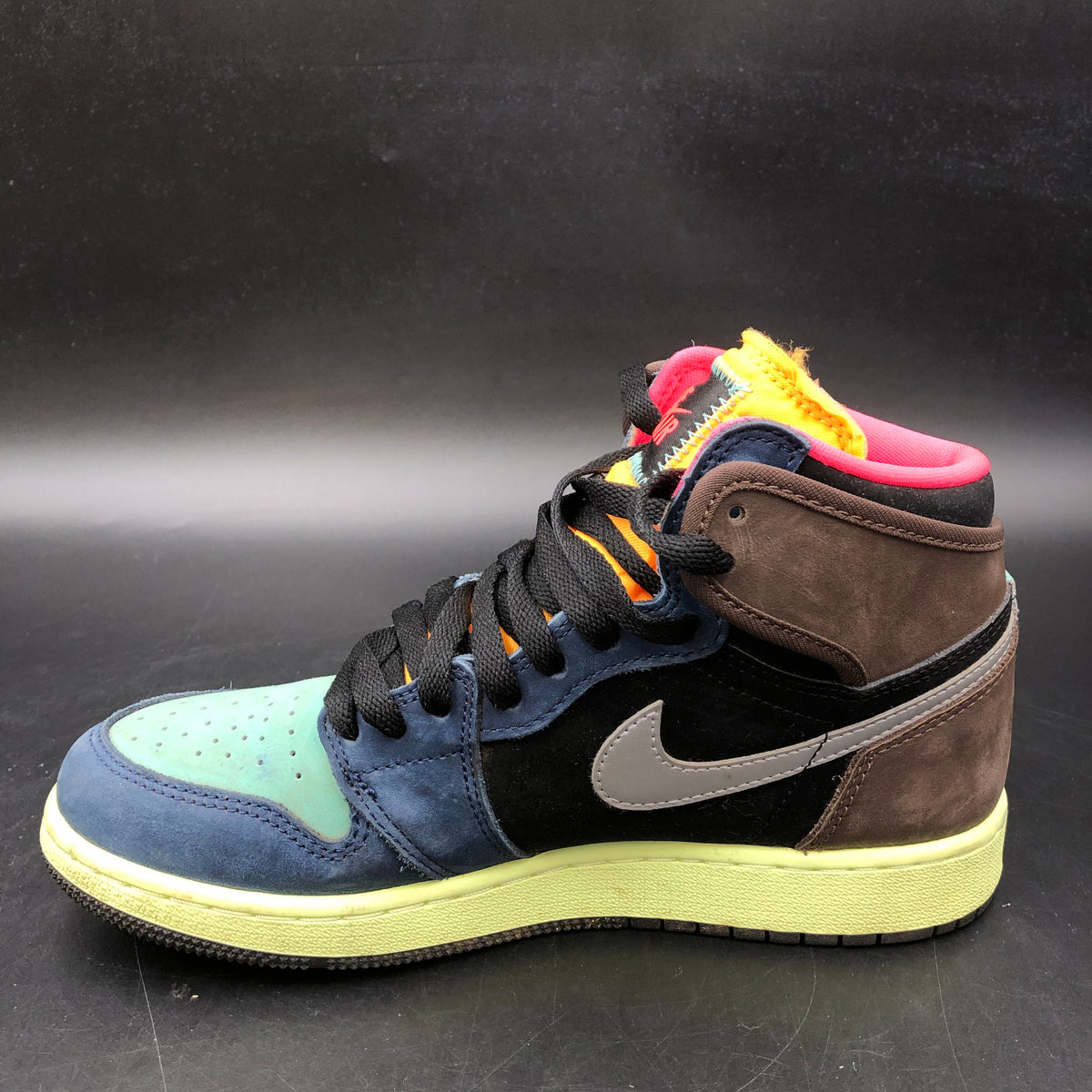 Nike Air Jordan 1 Retro High OG GS Tokyo Bio Hack Sneakers Size 6Y COA