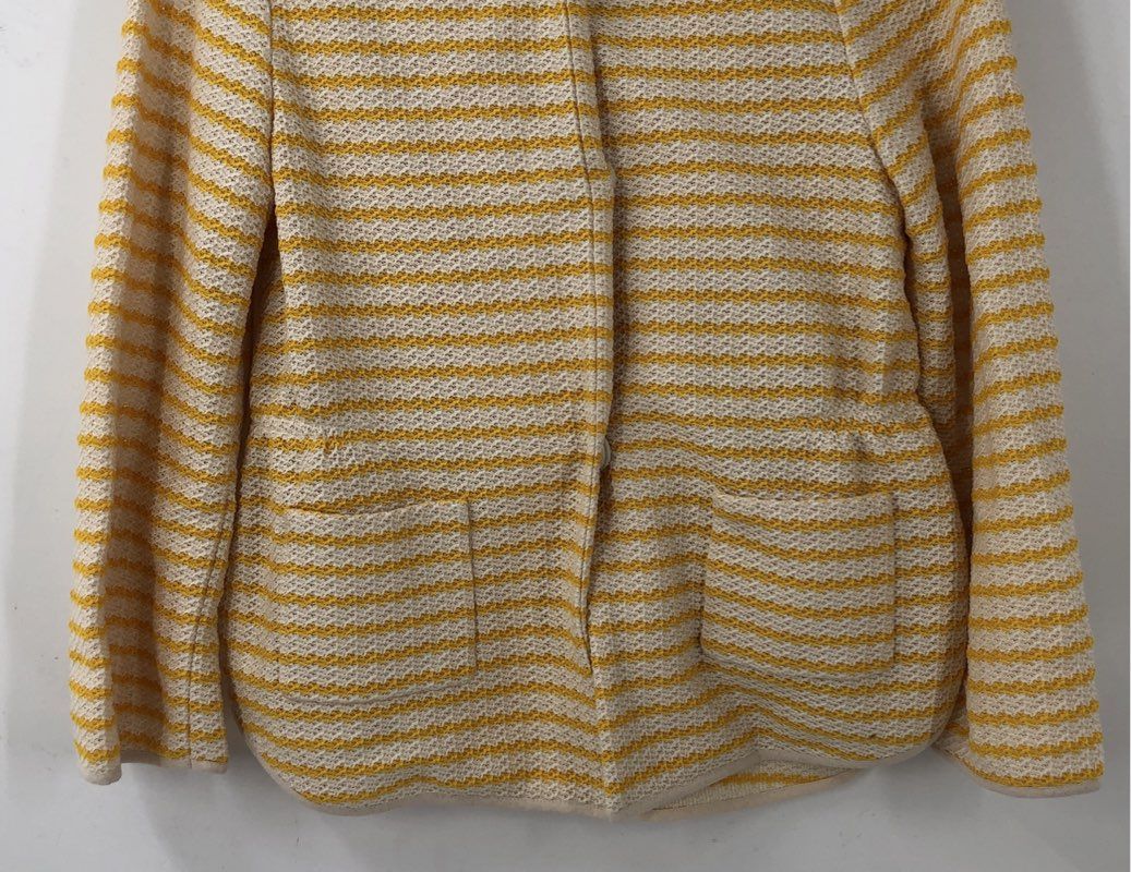 NWT Odeeh Women's Yellow Striped Jacket - Size 40