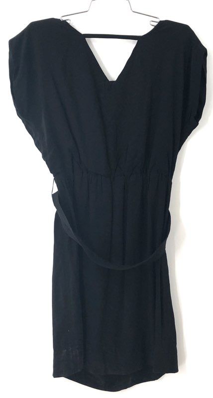 Promod NWT Women's Black Dress Beaded Shoulder Dolman Sleeve Sz 8