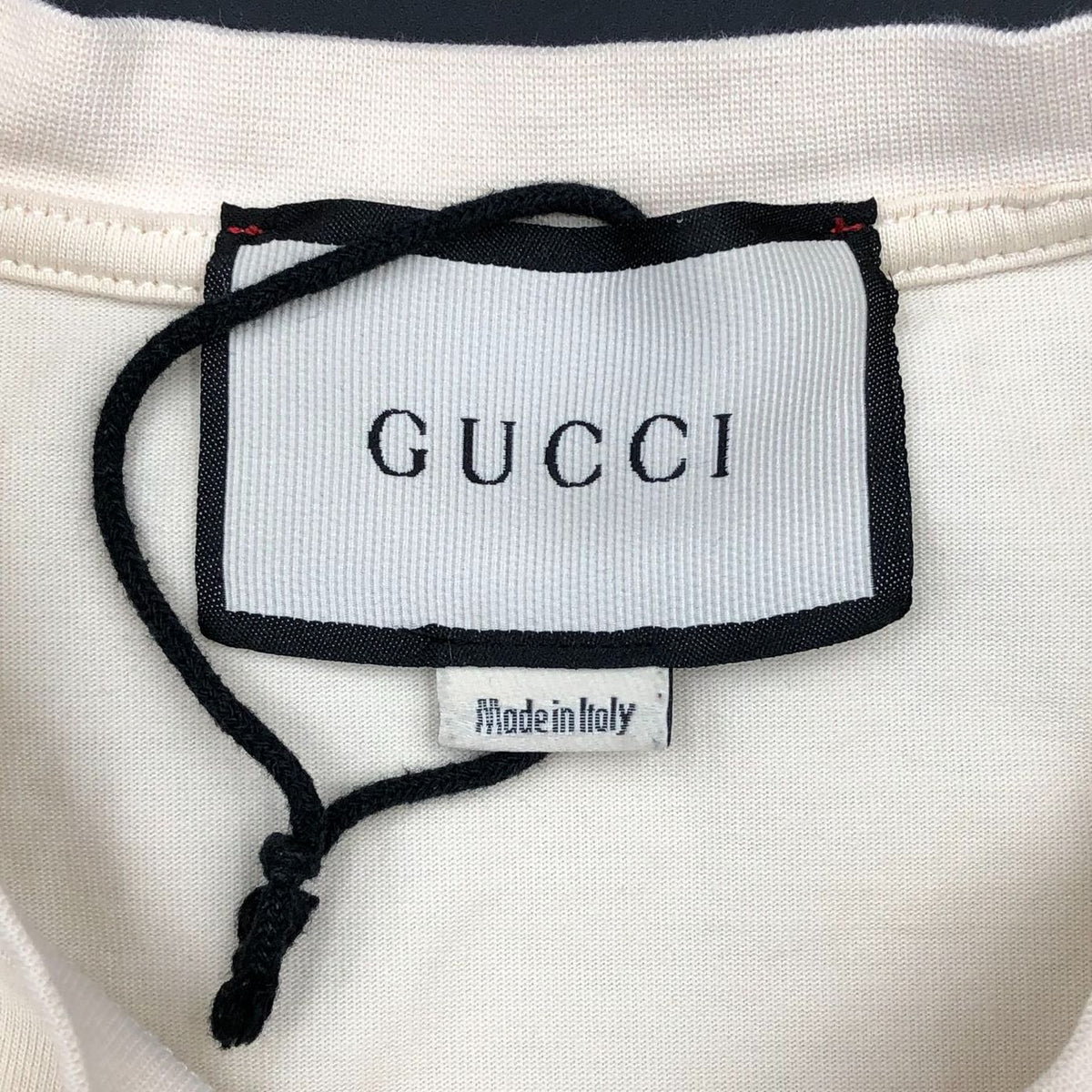 Gucci Inspired Men's Cream/Beige Cats & Dolls Print Designer T-Shirt - Size S