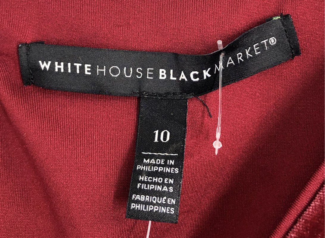 White House Black Market Women's Grenadine Velvet Jumpsuit Flutter Sz 10 NWT