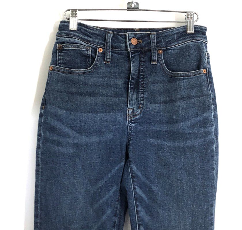 Madewell Women's Blue Curvy High-Rise Skinny Denim Jeans Sz 25