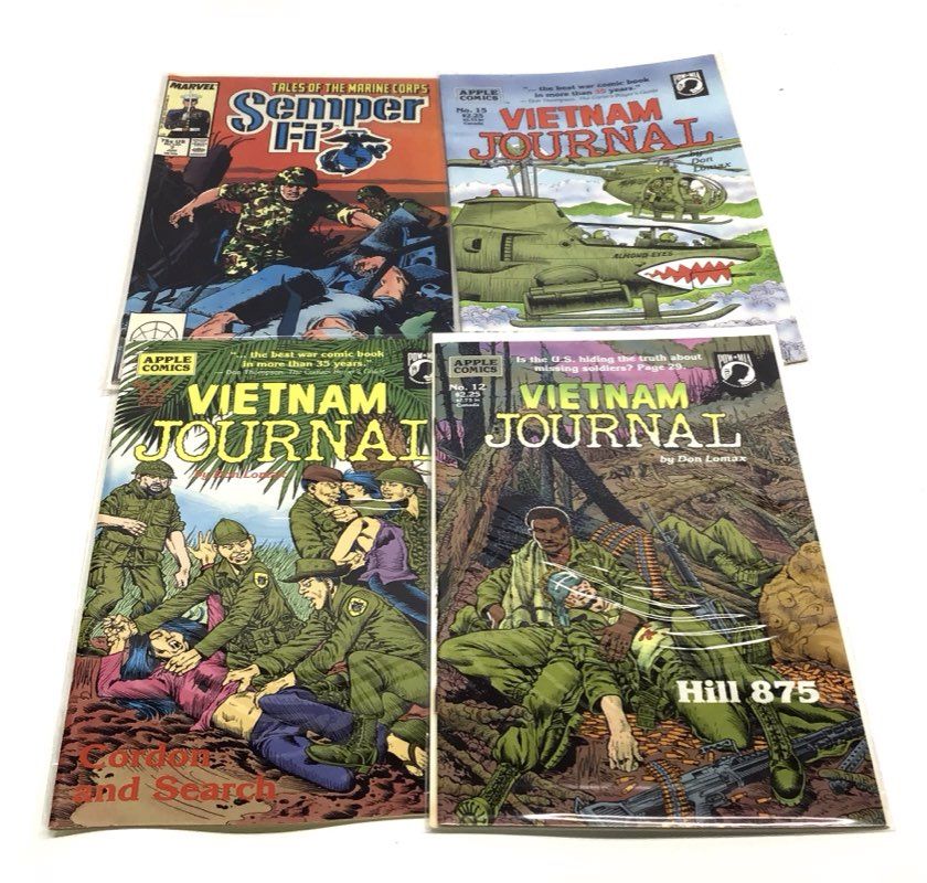 War Comic Book Lot Marvel & Apple 1980s-90s The Nam Vietnam Journal SHIELD