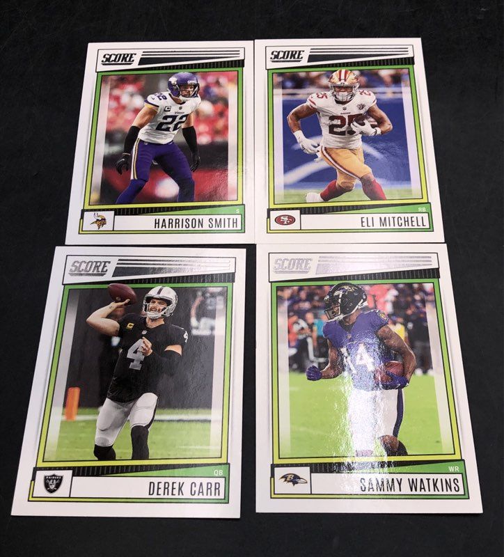 12.0 lbs. Lot Of Mixed Sports Baseball, Football, Cards. Medium Box, Unsorted