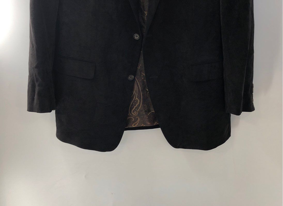 Lauren Ralph Lauren Men&#39;s Black Single-Breasted Blazer - Size 44L