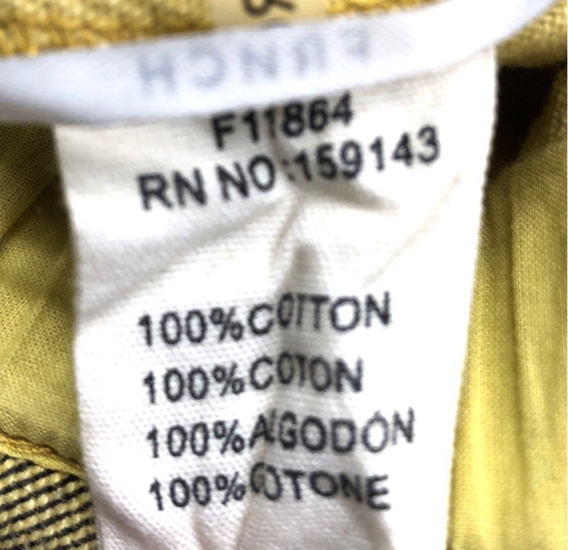 FRNCH Women's Paperbag Waist Belted Shorts Mustard Olive Cotton Twill Sz S