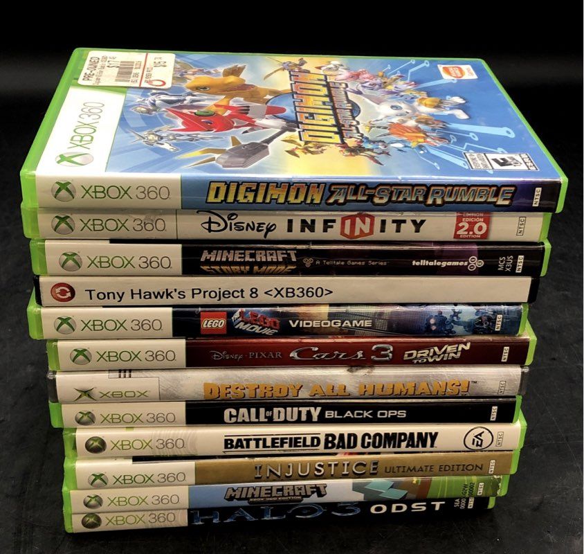 Digimon All-Star Rumble Minecraft COD 12 Xbox 360 Game Lot & Loose Disc