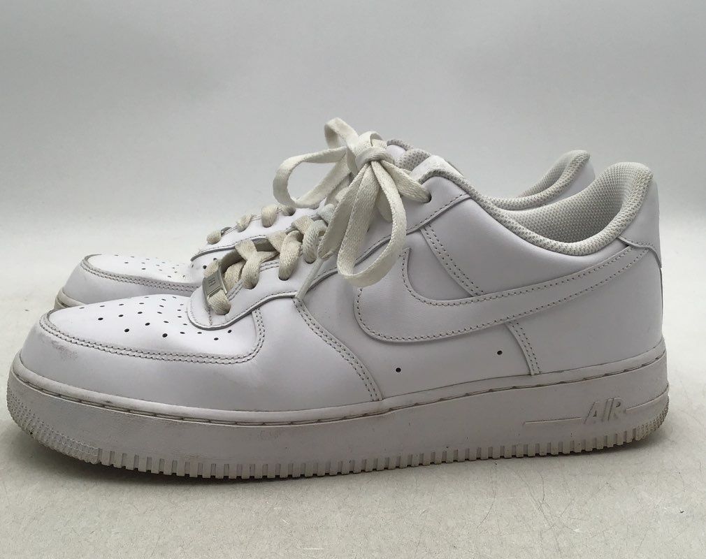 Nike Men&#39;s Air Force 1 &#39;07 CW2288-111 White Athletic Shoes - Size 11