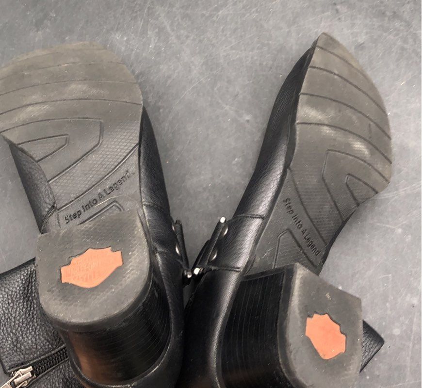 Harley-Davidson Women's Black Motorcycle Boots - Size 8