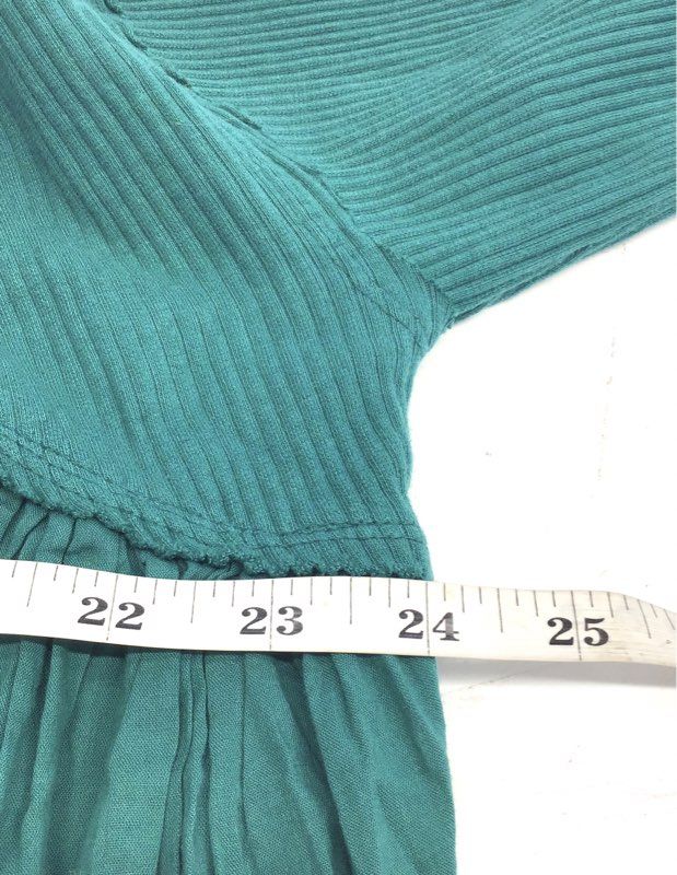 We The Free Women's Teal Just One Of Those Things Gauze Henley Tunic Top Sz XS