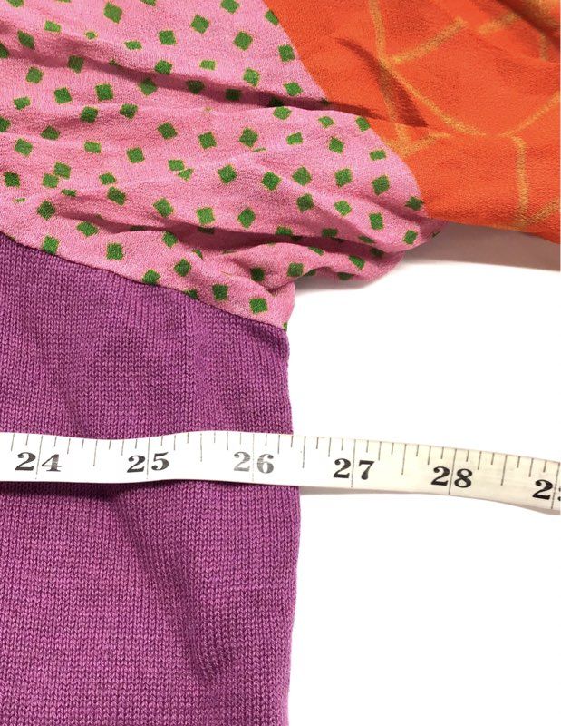 NWT Blank London Women's Purple Mixed Media Cashmere Blend Sweater Pullover 3X