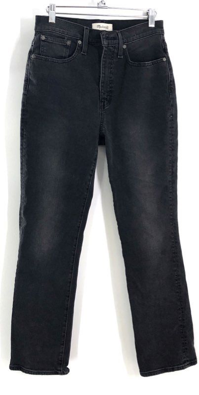 Madewell Women's Slim Demi-Boot Black Jeans Size 26 and Raw Hem Cream Shorts