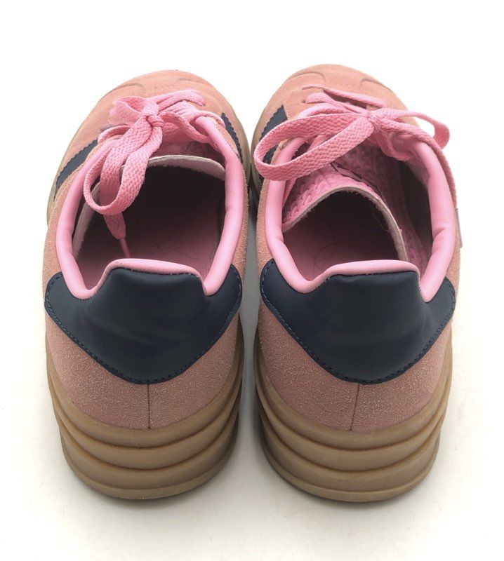 Adidas Gazelle Bold Pink Navy Gum Suede Platform Sneakers Size 7