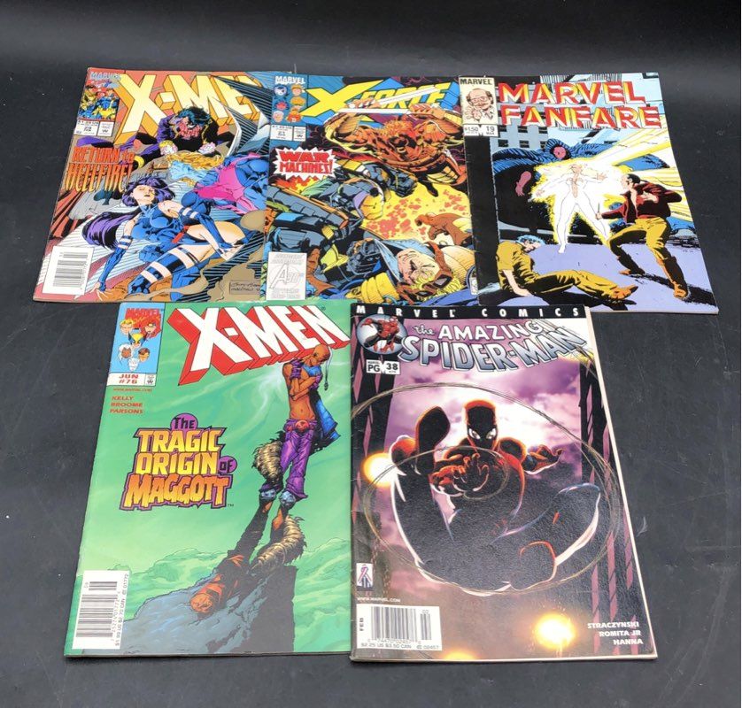 Comic Book Lot Marvel Bronze Copper Modern Age Superhero 26 Comics
