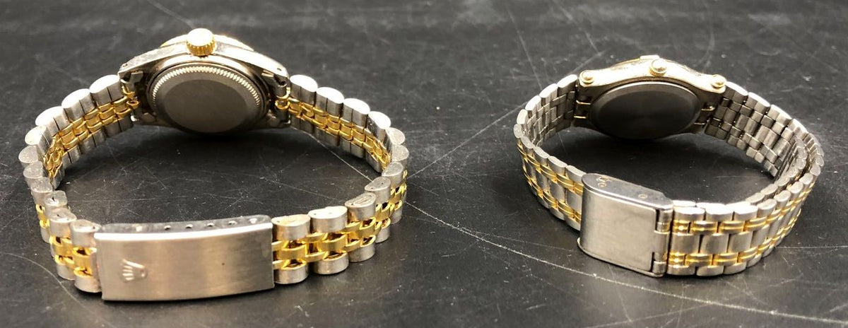 Designer Watches Mixed Lot of 6: Gold/Silver-Tone Stainless Steel/Leather Bands