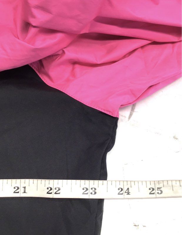 HOTSUIT Women's Pink Black Colorblock Sauna Suit Jacket Hoodie NWT Sz XL
