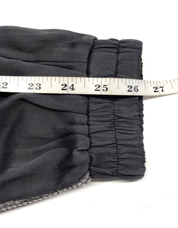 Halogen Women's Gray Forged Sequin Side Stripe Jogger Pants NWT Sz XSP